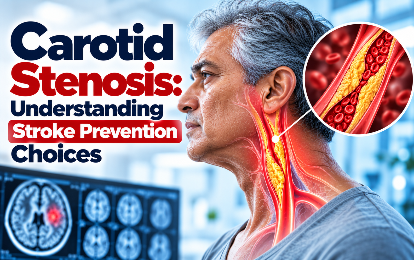 Medical illustration for Carotid Stenosis: Understanding Stroke Prevention Choices