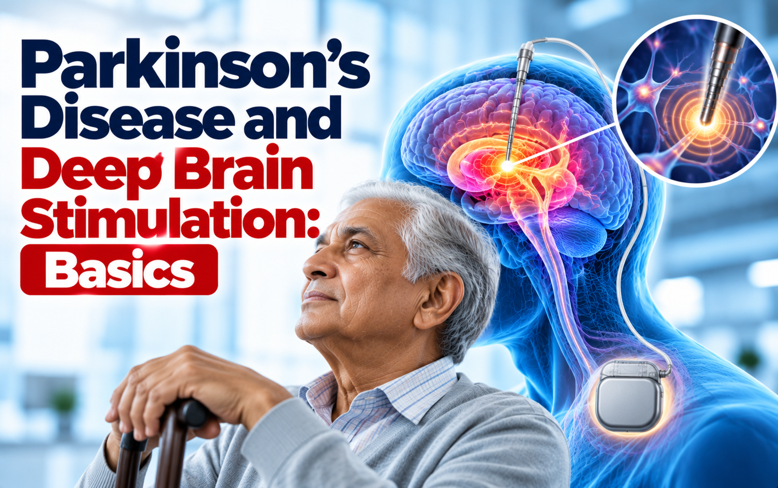 Medical illustration for Parkinson’s Disease and Deep Brain Stimulation: Basics