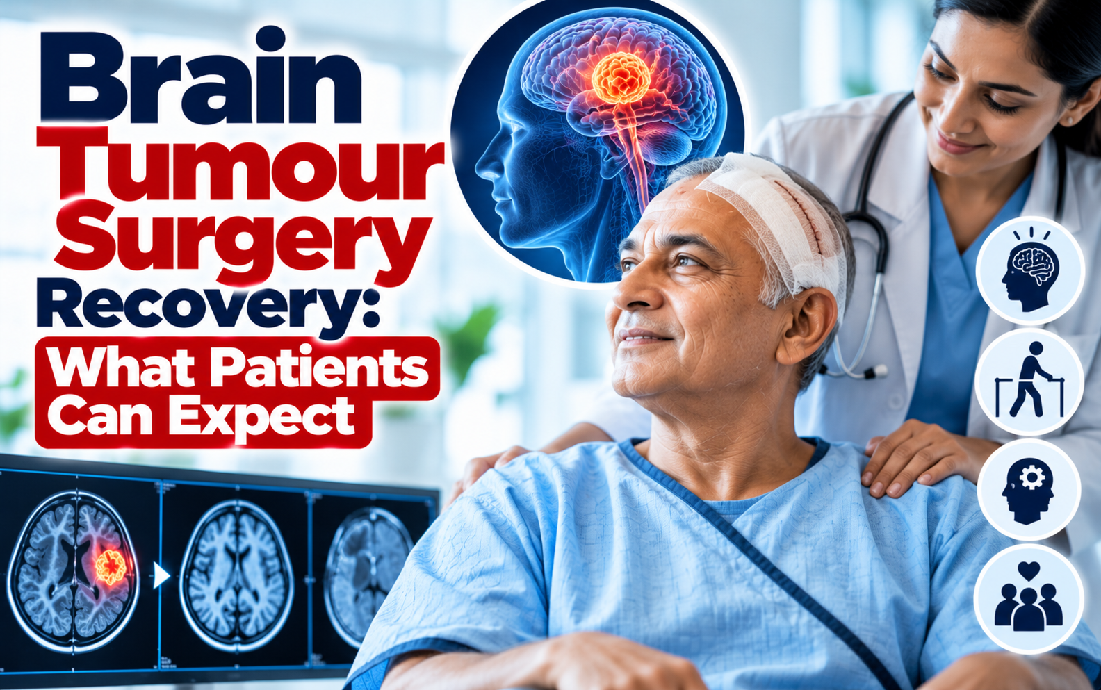 Medical illustration for Brain Tumour Surgery Recovery: What Patients Can Expect