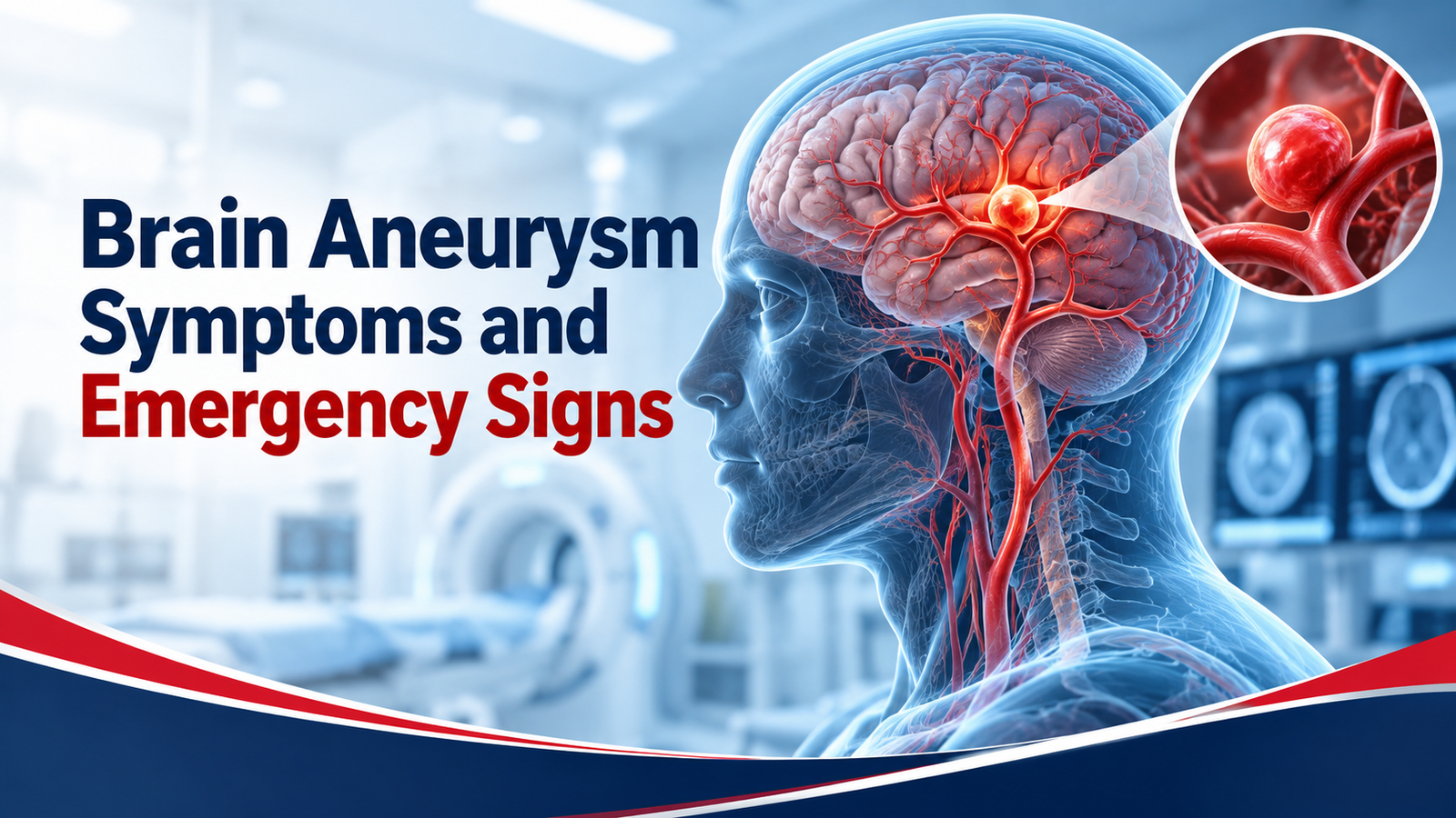 Medical illustration for Brain Aneurysm Symptoms and Emergency Signs