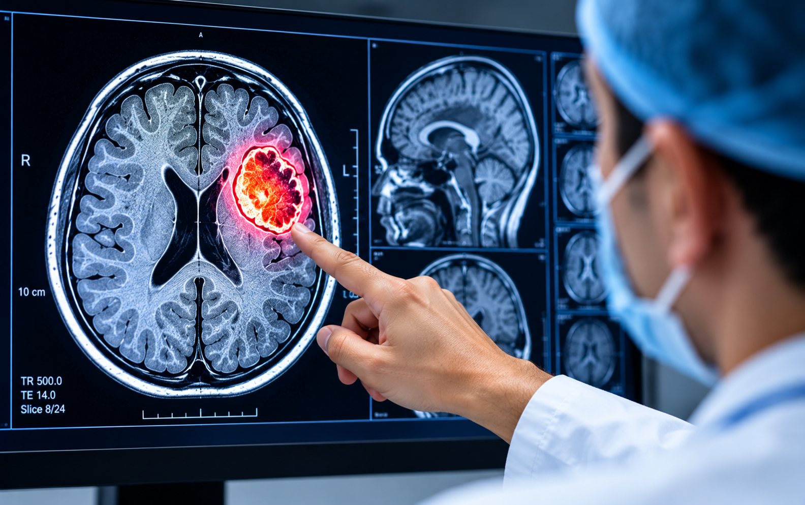 Illustration for An abnormal brain scan