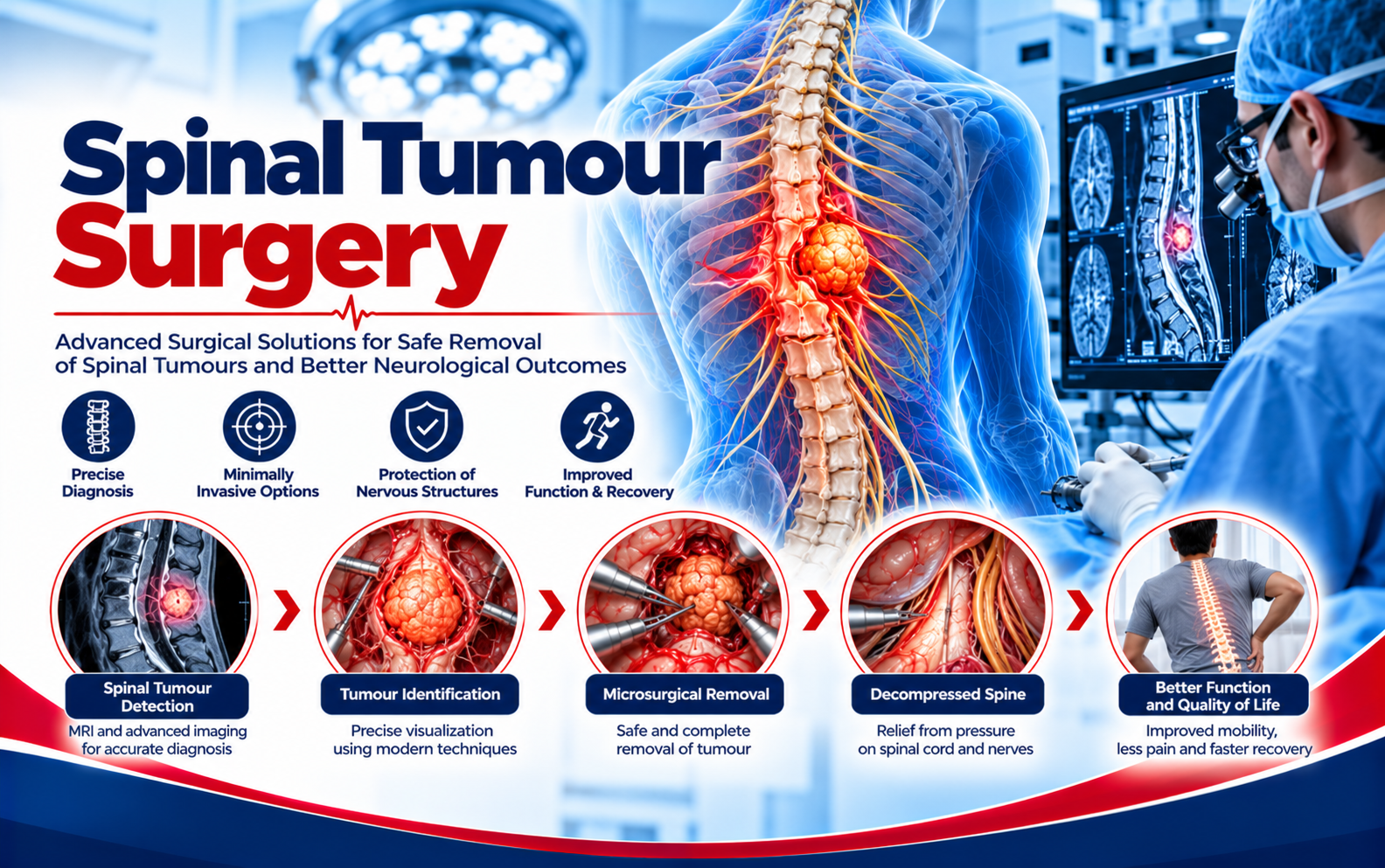 Illustration relating to Spinal Tumour Surgery
