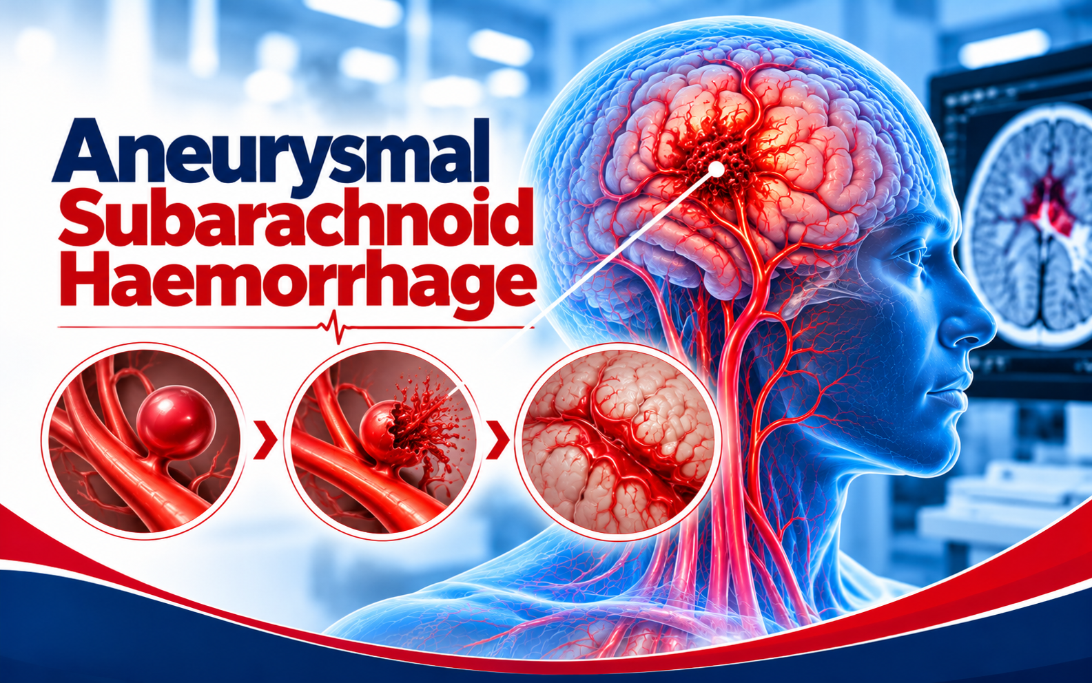 Illustration relating to Aneurysmal Subarachnoid Haemorrhage