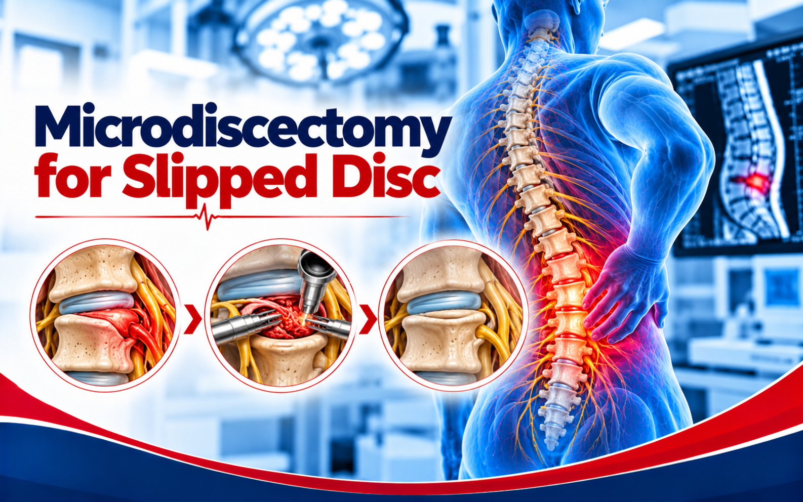 Illustration relating to Microdiscectomy for Slipped Disc